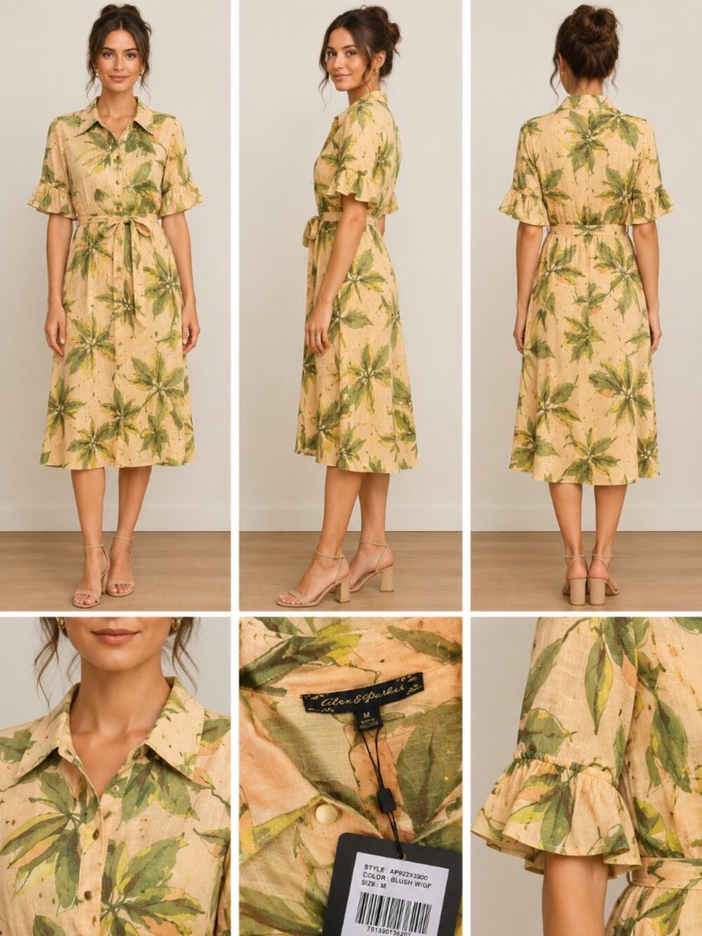 Upscale Button Down Summer Dress